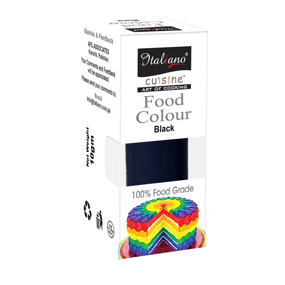Italiano Food Colour Black 7g