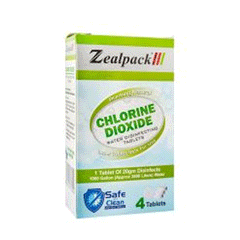 Zealpack Chlorine Dioxide Water Tablets 4s