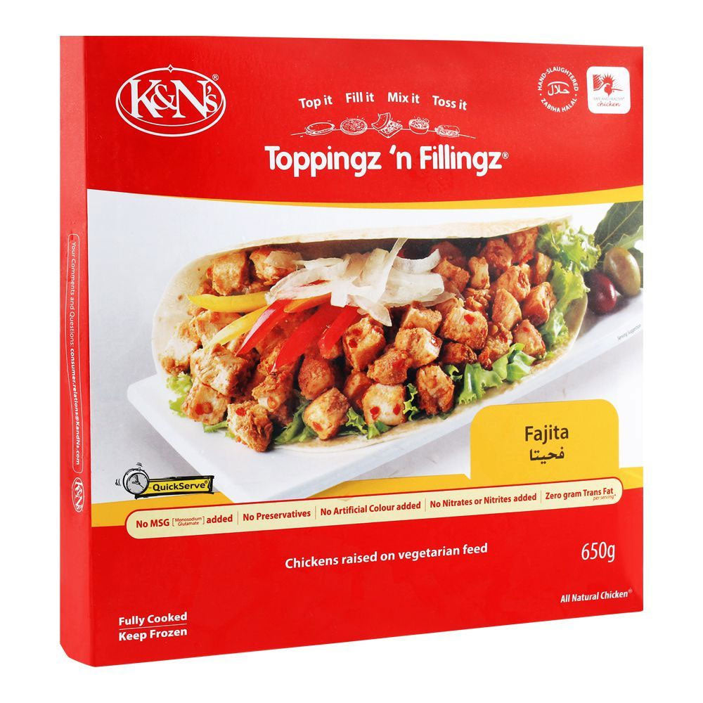 K&n's Fajita Toppingz'n Fillingz 650g