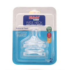 Shield Wide Neck Silicone Nipple