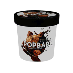 Pop Bar Chocolate Brownie Ice Cream 125ml