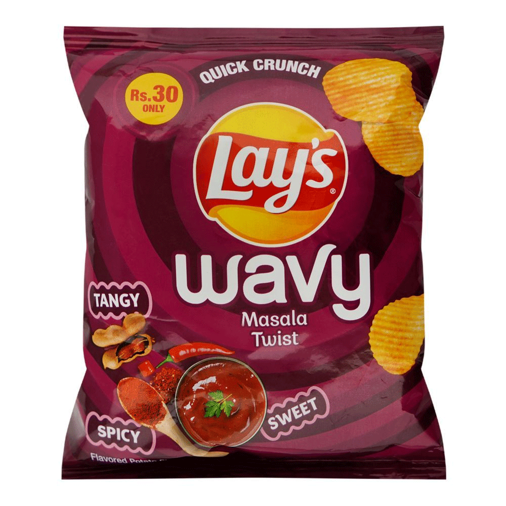 Lays Wavy Masala Twist Chips 17g