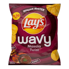 Lays Wavy Masala Twist Chips 31g