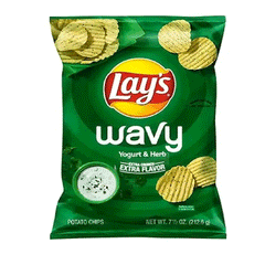 Lays Wavy Yogurt & Herb Extra Flavored Chips Rs50