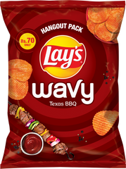 Lays Wavy Texas Bbq Chips 40g