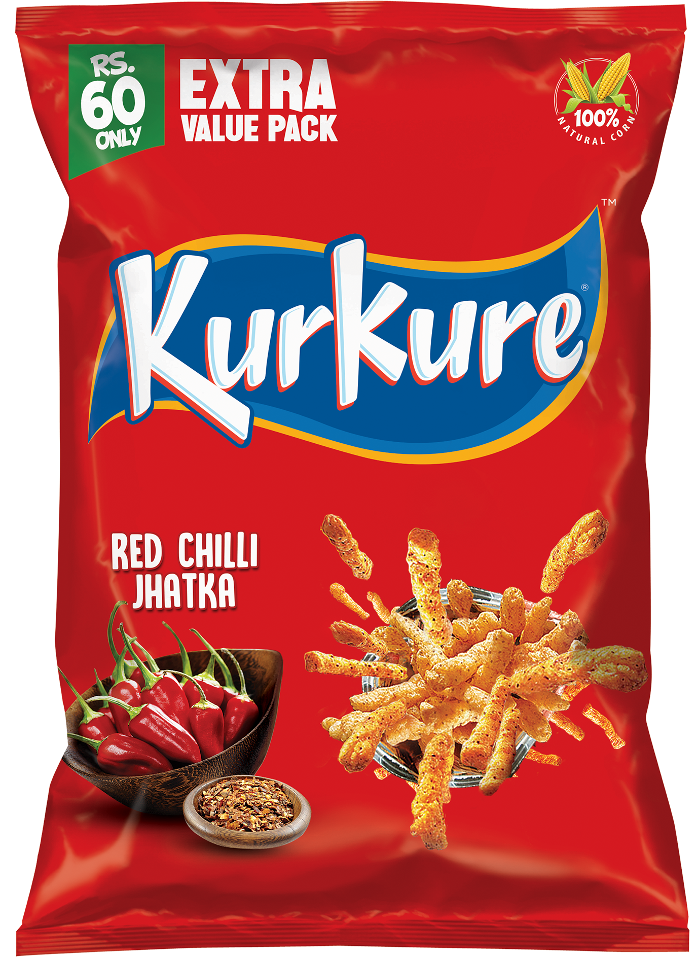 Kurkure Red Chilli Jhatka 60g