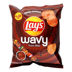 Lays Wavy Texas Bbq Chips 16g