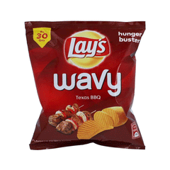 Lays Wavy Texas Bbq Chips 40g