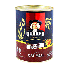 Quaker White Oats Tin 400g