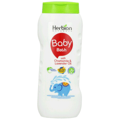 Herbion Baby Bath With Chamomile & Lavender Oil 200ml