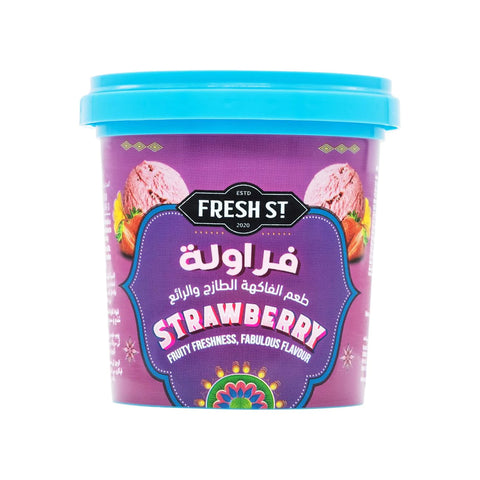 Fresh ST Strawberry Ice Cream Cup 125ml