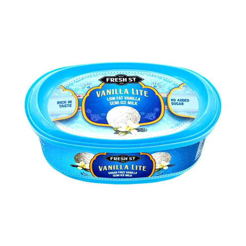 Fresh ST Vanilla Lite Ice Cream Tub 1Ltr