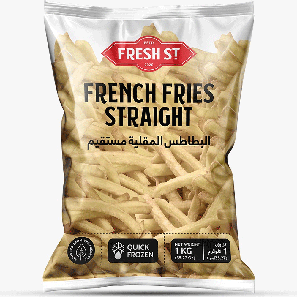 Fresh St French Fries Straight 1kg (local)