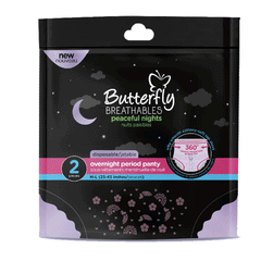 Butterfly Breathables Peaceful Night M-L (23-43) 2`s