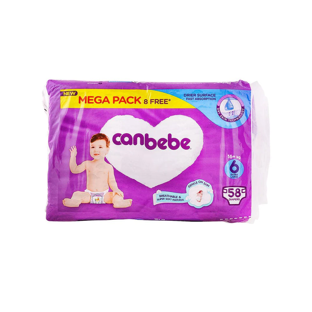 Canbebe Diapers 6 Extra Large 58s
