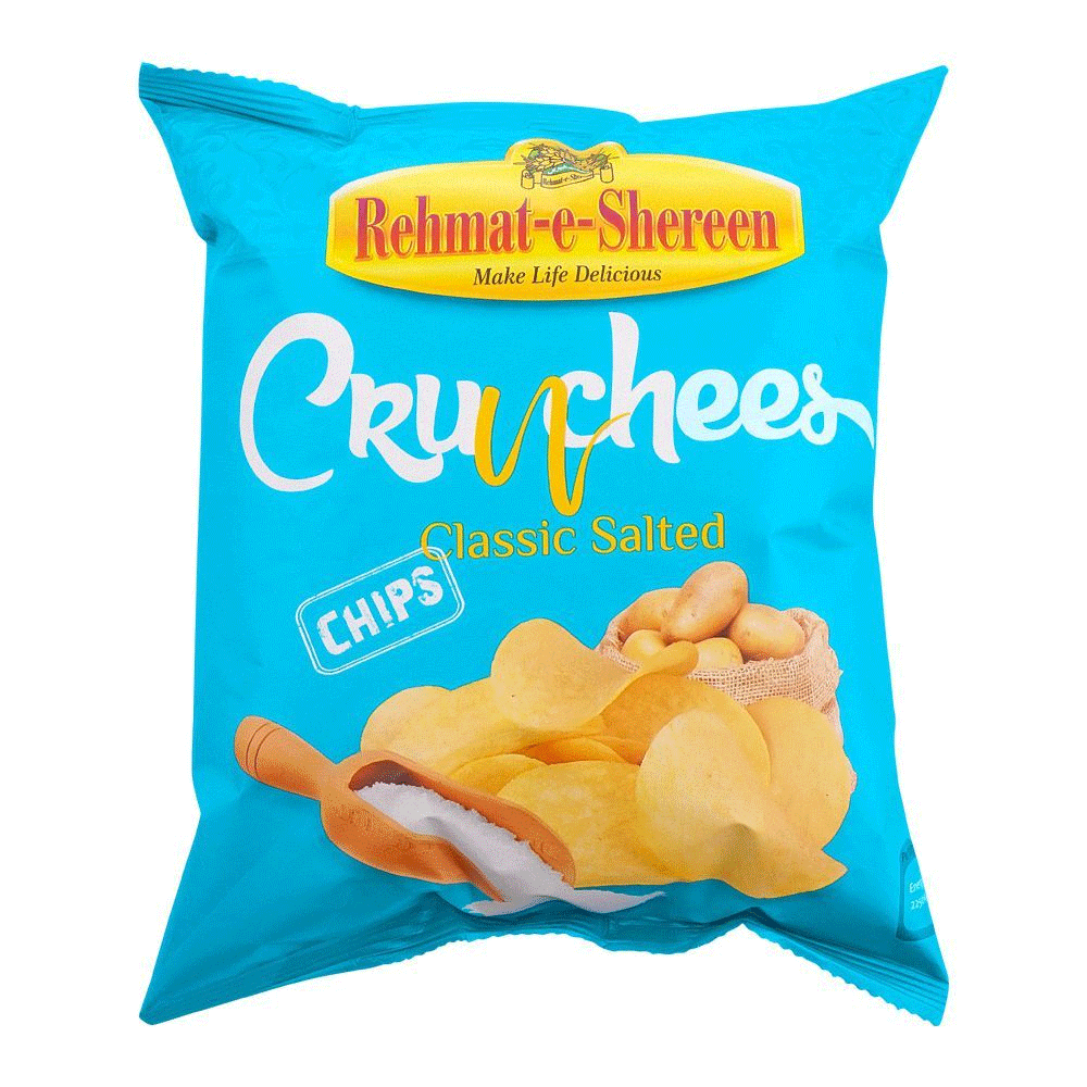 Rehmat-e-shereen Crunchees Classic Salted Chips 80g