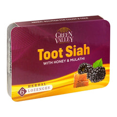 Green Valley Toot Siah With Honey & Mulathi Lozenges 6s