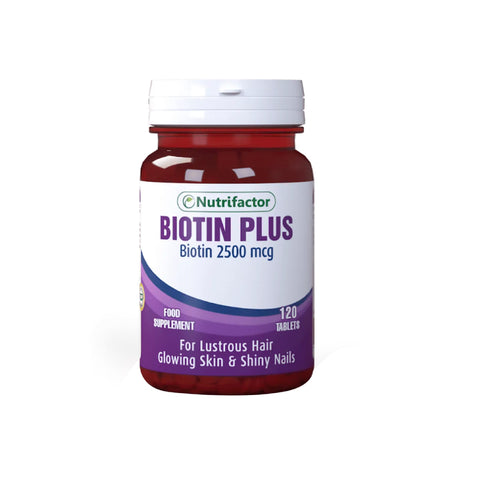 Nutrifactor Biotin Plus 2500mcg Tablets 120s