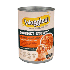 Waggles Purrfect Chicken & Carrot Cat Food Tin 400g
