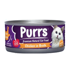 Waggles Purrs Chicken In Broth Cat Food Tin 400g