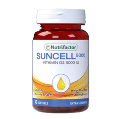 Nutrifactor Suncell Vit D3 5000iu Softgels 30s