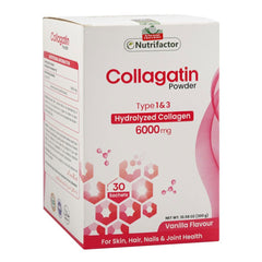 Nutrifactor Collagatin Powder 6000mg Sachets 30s Box