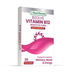 Nutrifactor Bzolve Vitamin B12 2000mcg Quick Dissolve Tab 30s Box