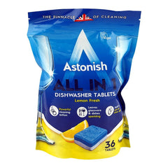 Astonish All In 1 Lemon Fresh Dishwasher Tablets 36`s