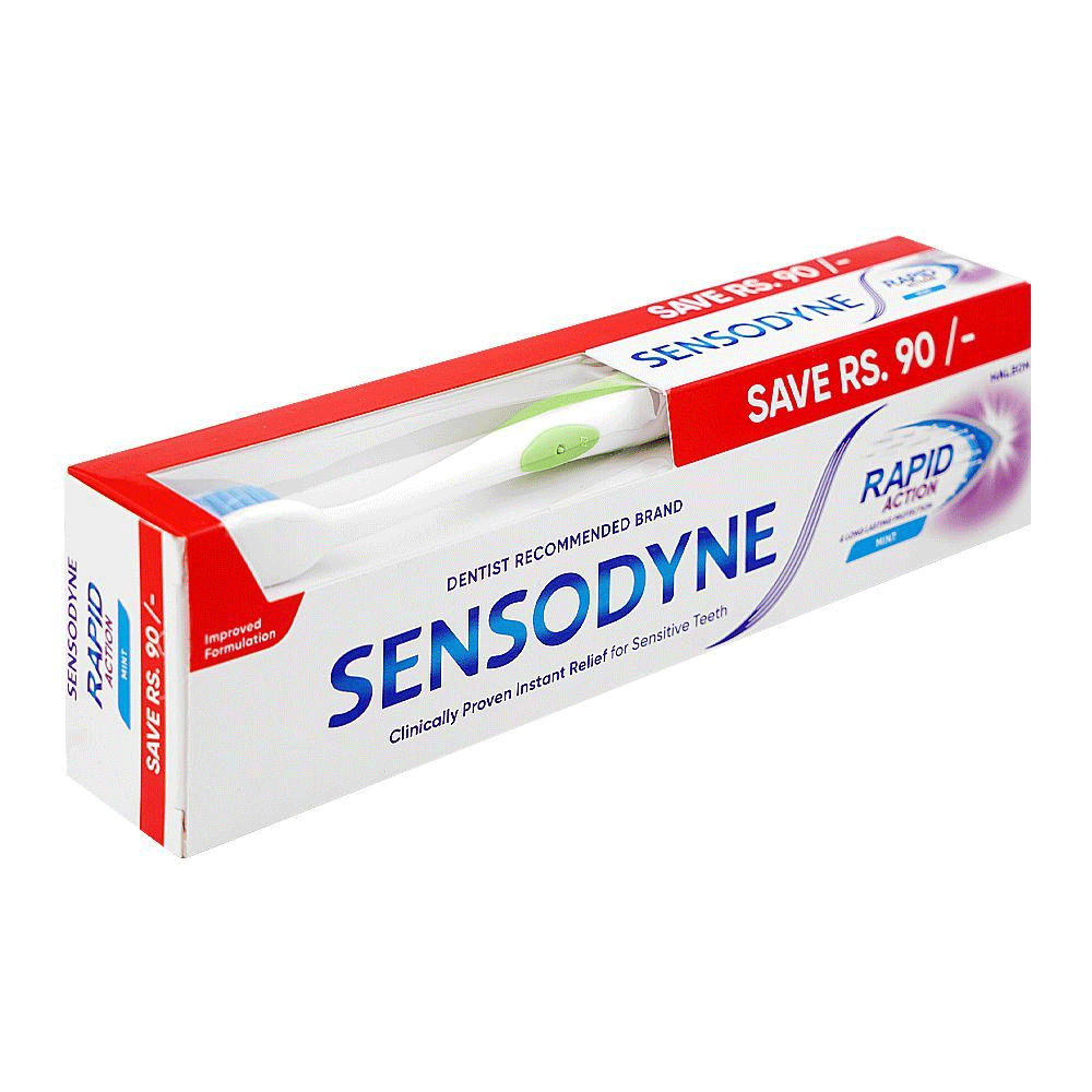 Sensodyne Rapid Action Mint Toothpaste Save Rs. 90 /- 100g