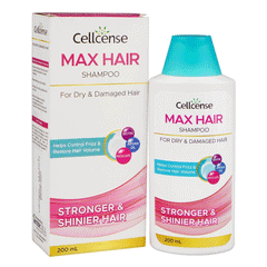 Cellcense Max Hair Shampoo For Dry & Damaged Hair 200ml
