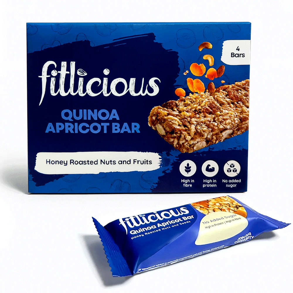 Fitlicious Quinoa Apricot Bar (Pack of 4)