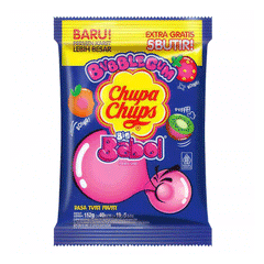 Chupa Chups Big Babol Assorted Fruit Flavour Bubble Gum 152g