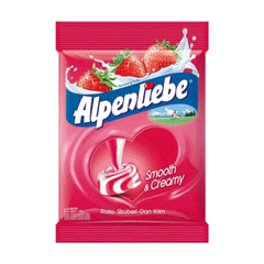 Alpenliebe Smooth Strawberry Candy 125g
