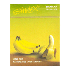 Simplex Banana Fragrance Condoms 12s