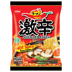 Nissin Gekikara Ramen Hot Spicy Noodles 109g