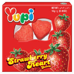 Yupi Strawberry Heart Gummy 14g