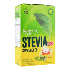 Tropicana Slim Stevia Sweetener 100 Sachets