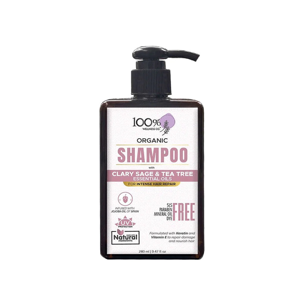 Wellness Co Clary Sage & Tea Tree Shampoo 320ml