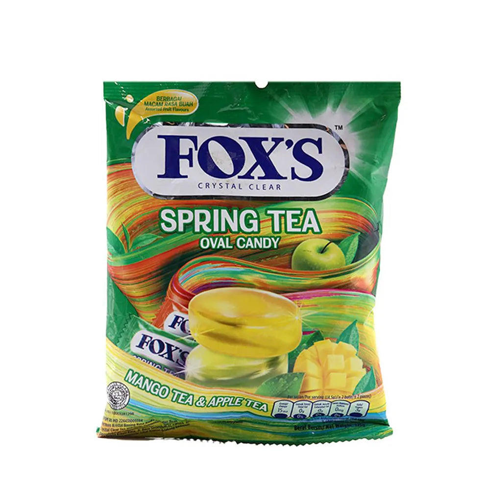 Fox's Crystal Clear Spring Tea Oval Candy 90g