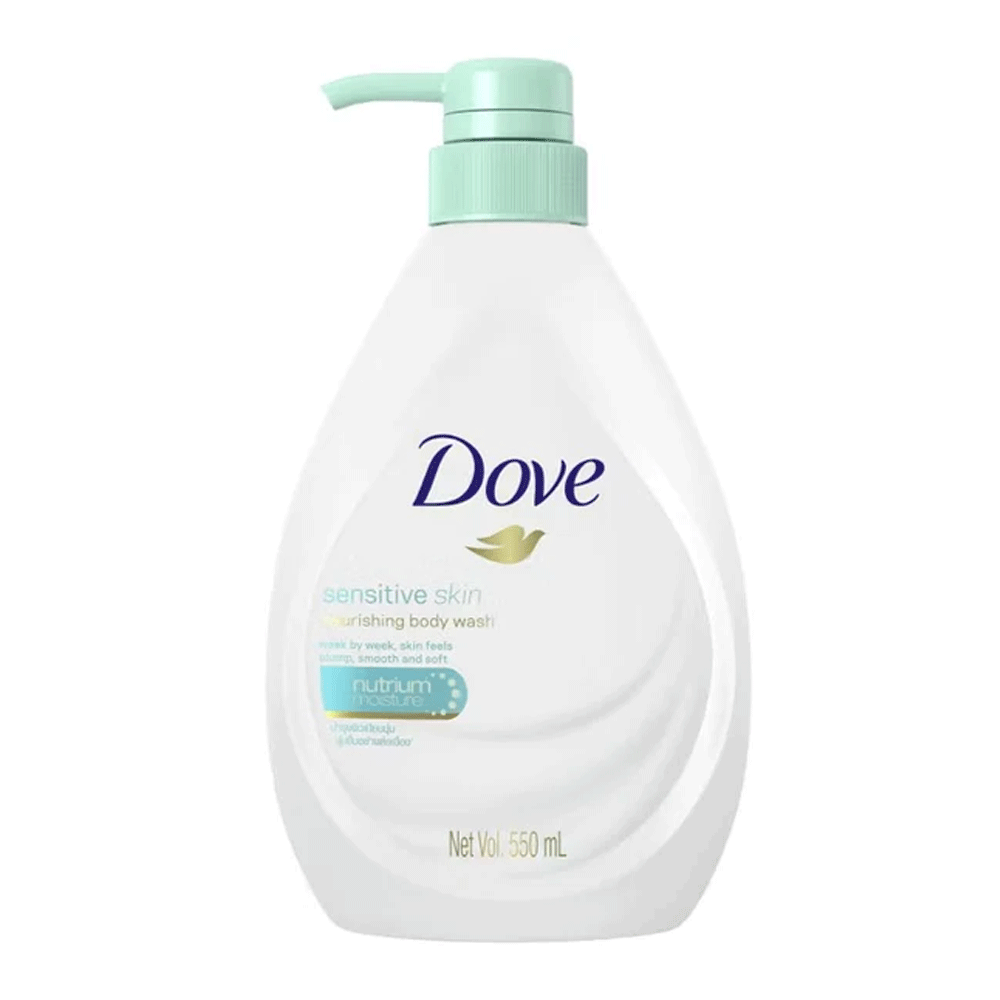 Dove Sensitive Skin Nourishing Body Wash 550ml