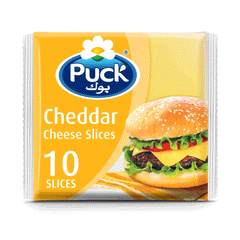 Puck Cheddar Cheese Slices 200g