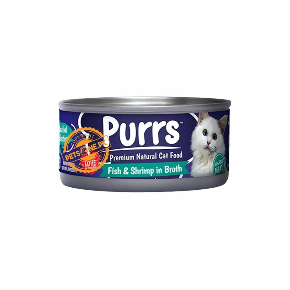 Waggles Purrs Fish & Shrimp in Broth Cat 130g