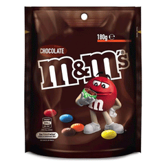 M&Ms Milk Chocolate Pouch 180g