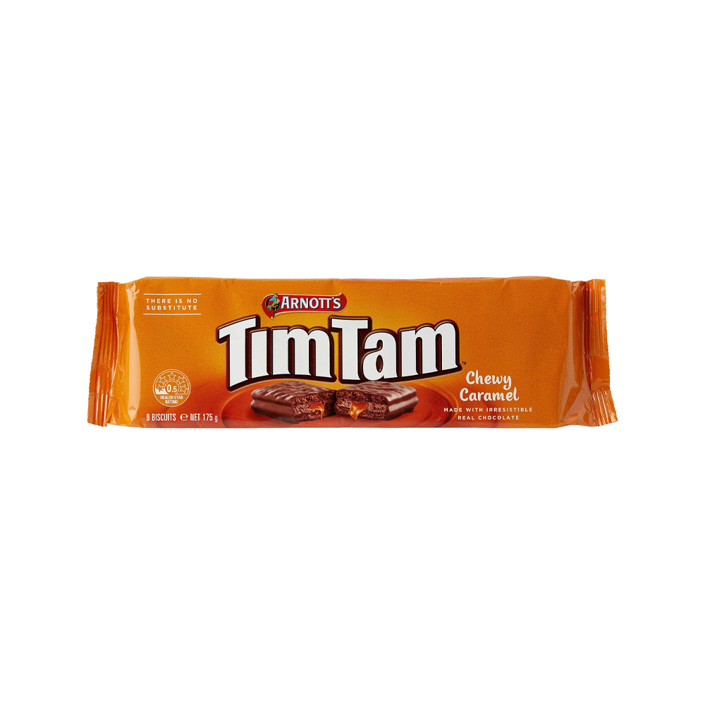 Arnott's Tim Tam Chewy Caramel Biscuits 175g