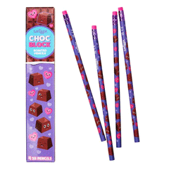 Smiggle Choc Block Pencil 4pk Purple