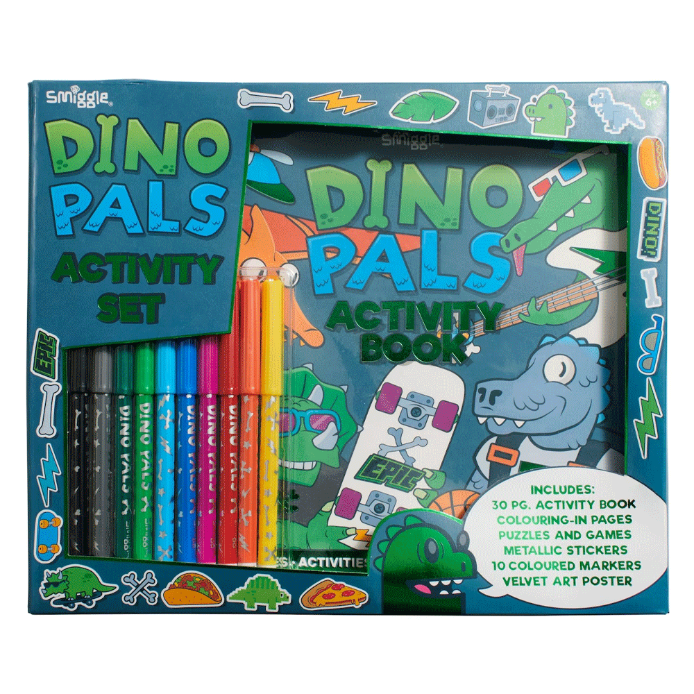 Smiggle Dino Pals Activity Set Green 473902