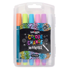 Smiggle Colour Change Markers 12s 890657