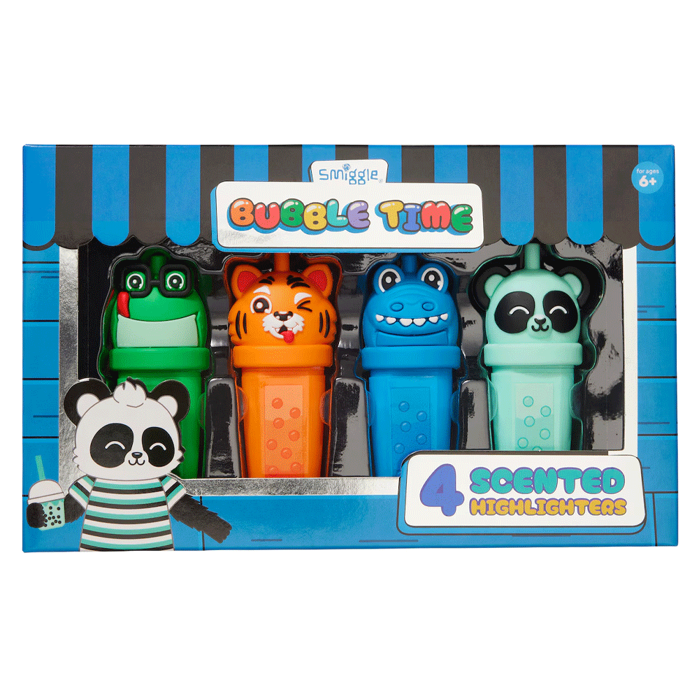 Smiggle Bubble Scented Highlighter 4pk 110826