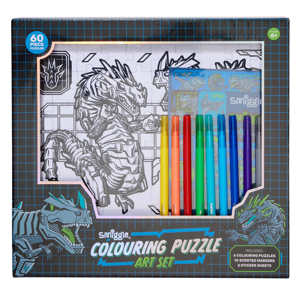 Smiggle Colouring Puzzle Art Set 118572