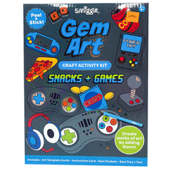 Smiggle Gem Art Craft Activity Kit Snacks +Game Blue